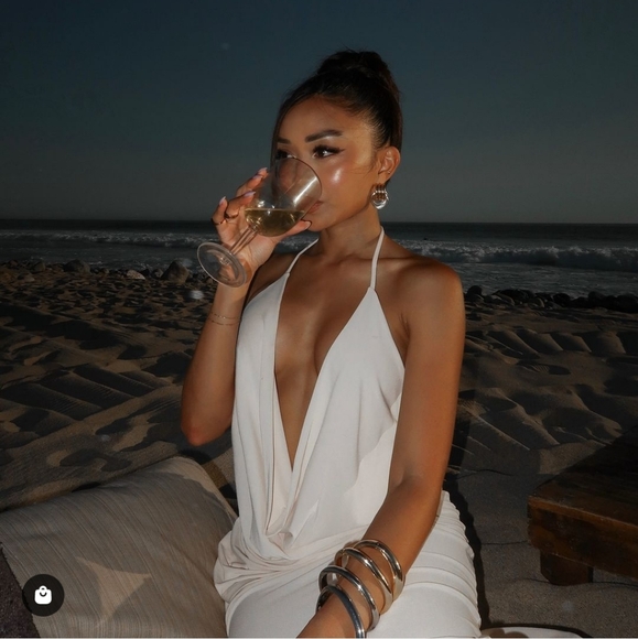 ZARA MIDI  HALTER DRESS - Picture 5 of 17